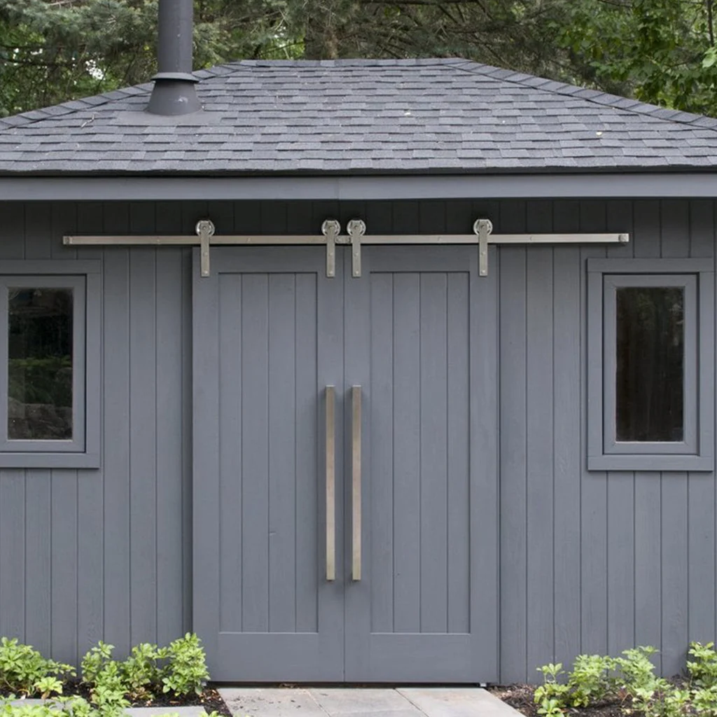 Face Mounted Bi-Part Barn Door Hardware