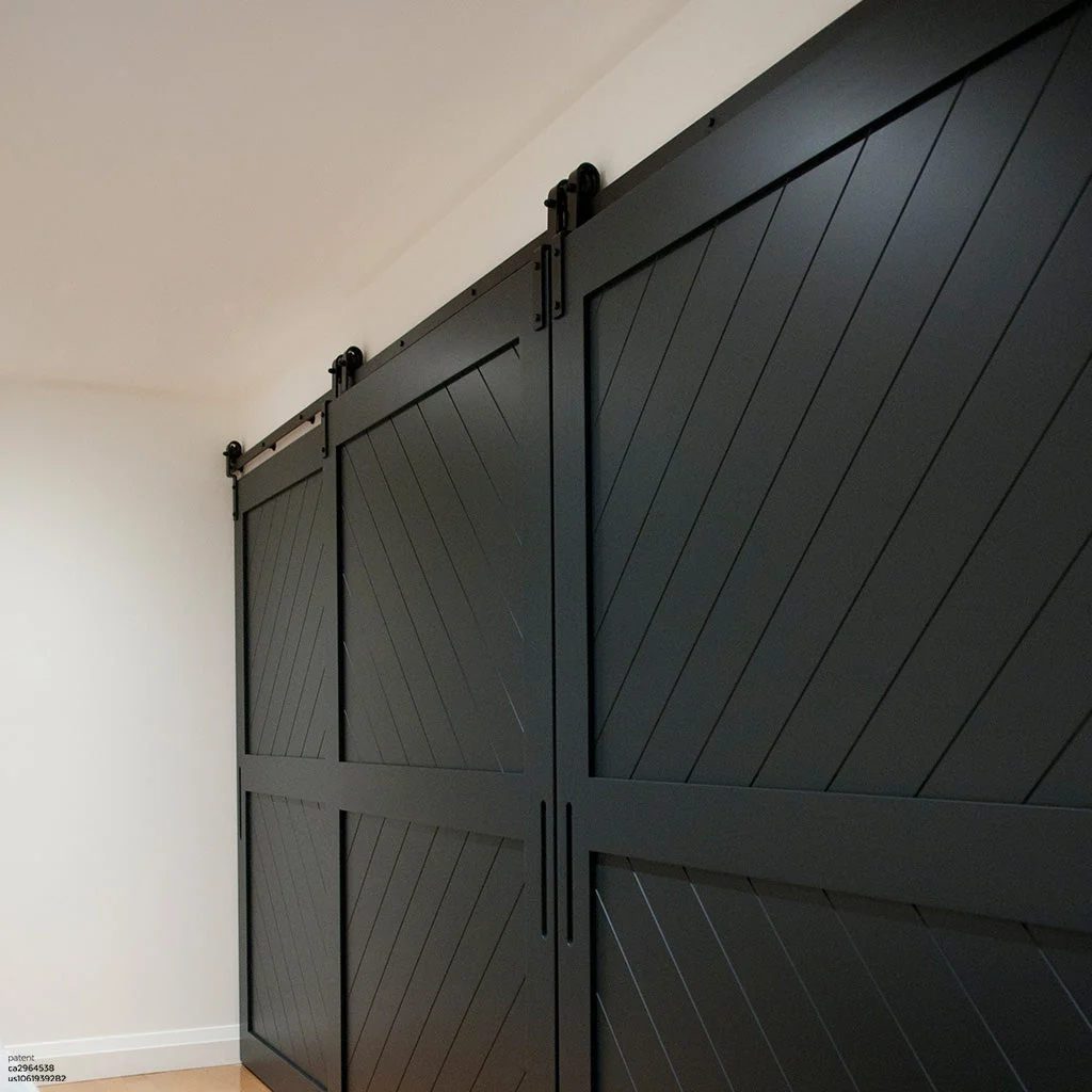 Telescopic Bypass Barn Door Hardware - Image 4