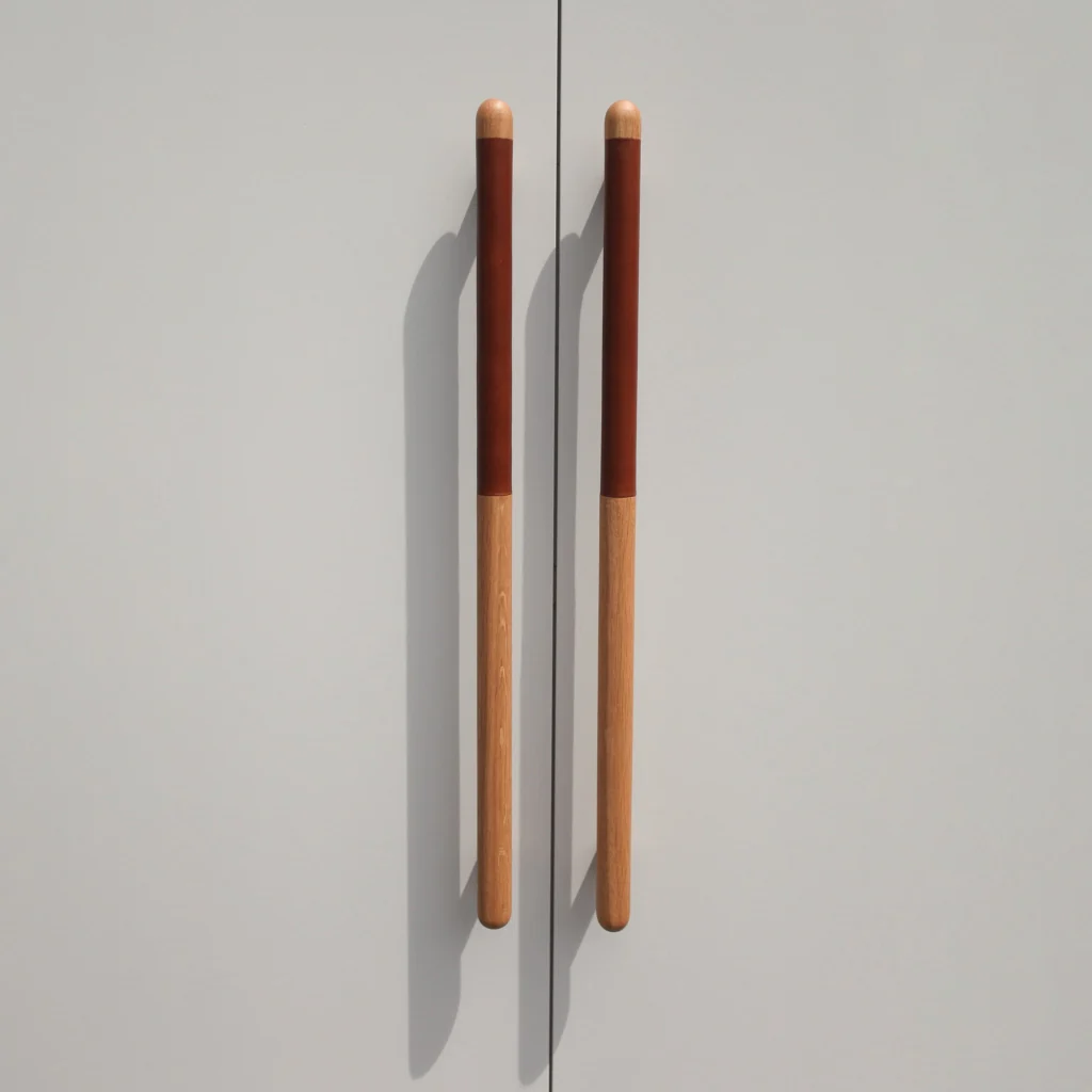 Chapman Wood Appliance Bar Pulls With Half Leather - Image 41