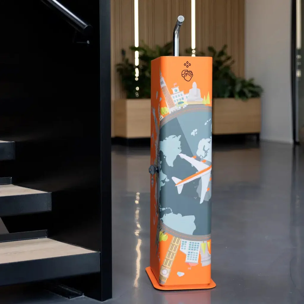 Dan Dryer Column Sanitizer Stand - Image 4