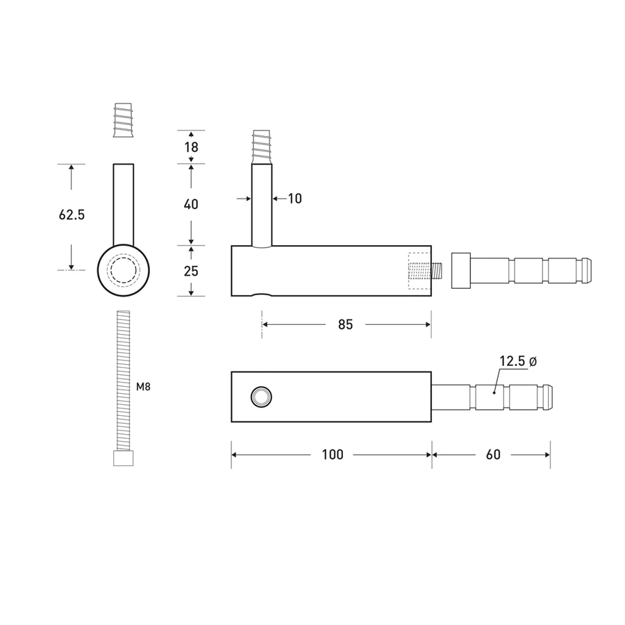 HB 530 Handrail Bracket - Image 4