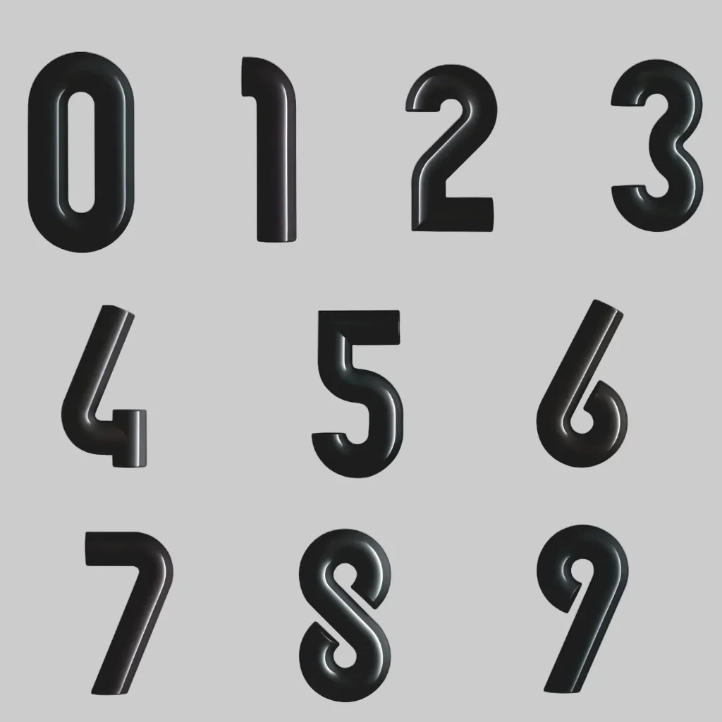 Hewi House Numerals - Image 2