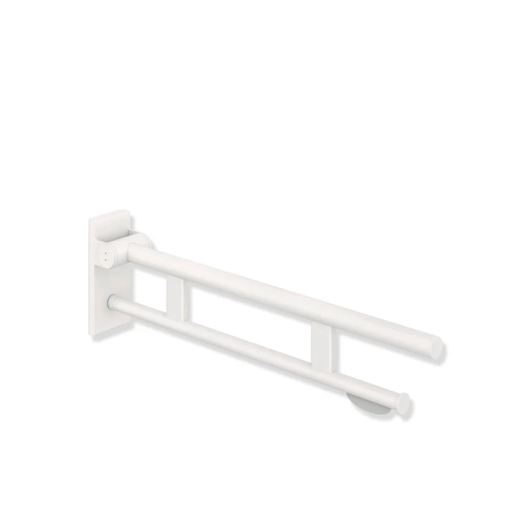 Hewi 900 Hinged Support Rail Duo With Toilet Roll Holder - Image 5