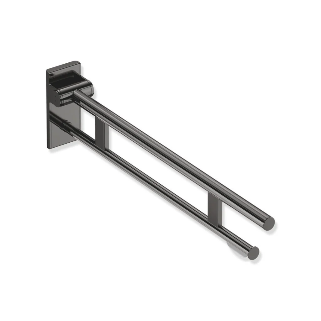 Hewi 900 Hinged Support Rail Duo With Toilet Roll Holder - Image 8