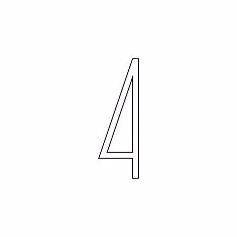 Lixht Aluminum Numbers Small - Image 11