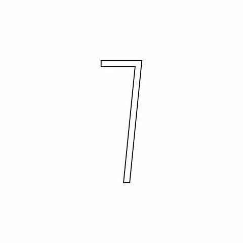 Lixht Aluminum Numbers Large - Image 14