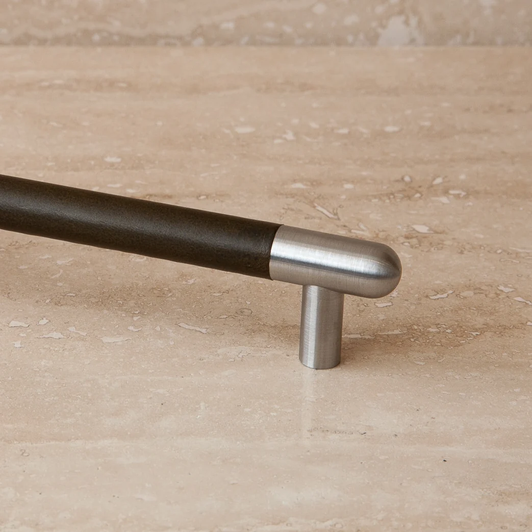 Mineral Leather Wrapped Metal Appliance Bar Pull - Image 21