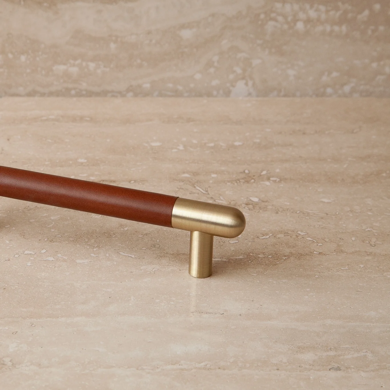 Mineral Leather Wrapped Metal Appliance Bar Pull - Image 43